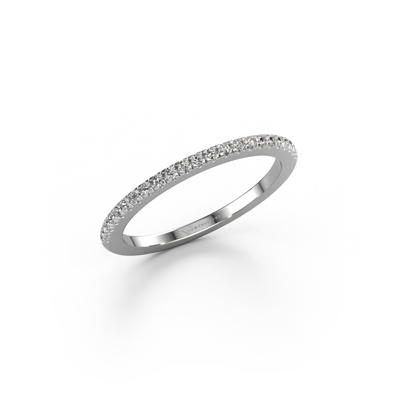 Image of Stackable ring SRH0266B10H4 950 platinum Lab grown diamond 0.173 crt