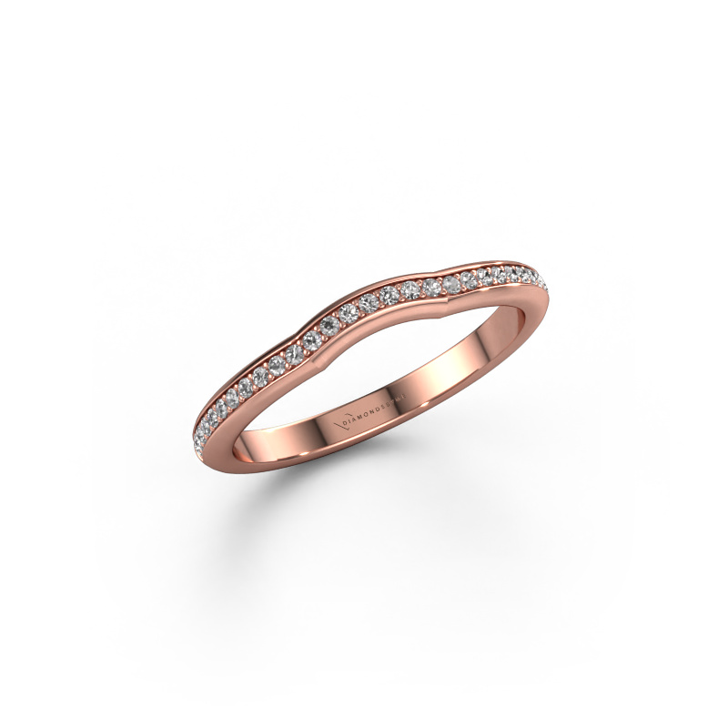 Bild von Vorsteckring SRH0271C20H2 585 Roségold Diamant 0.145 crt