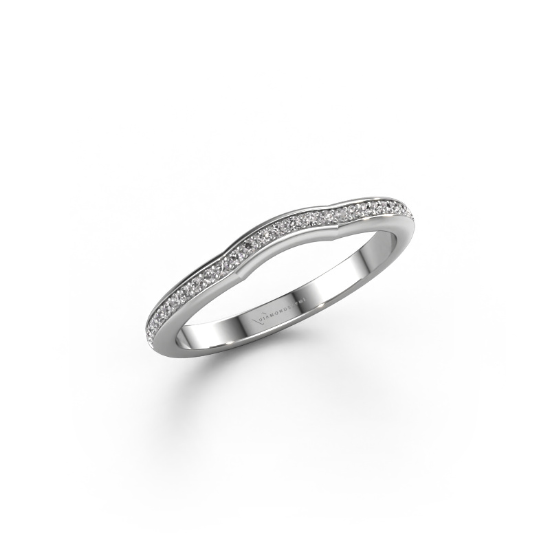 Image of Stackable ring SRH0271C20H2 585 white gold Diamond 0.145 crt