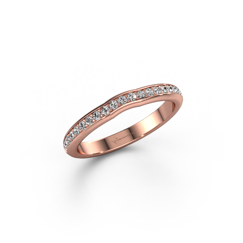Image de Bague superposable SRH0271C20H6 585 or rose Diamant synthétique 0.252 crt