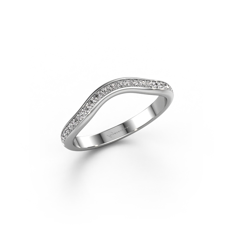 Image of Stackable ring SRH0329C20H4 585 white gold Diamond 0.188 crt