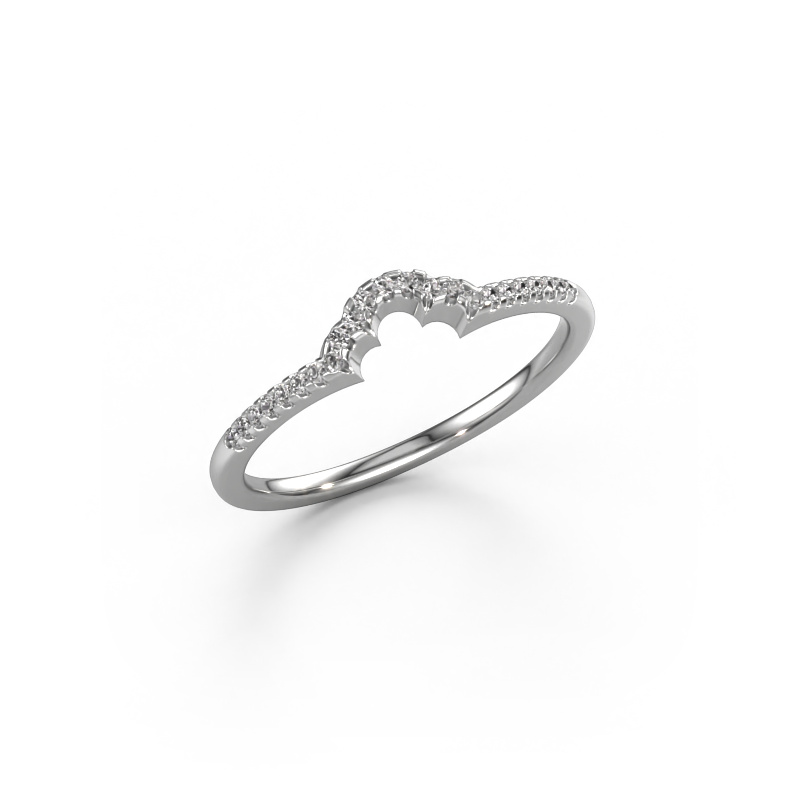 Image of Stackable ring SRH0499C10H21 950 platinum Diamond 0.115 crt