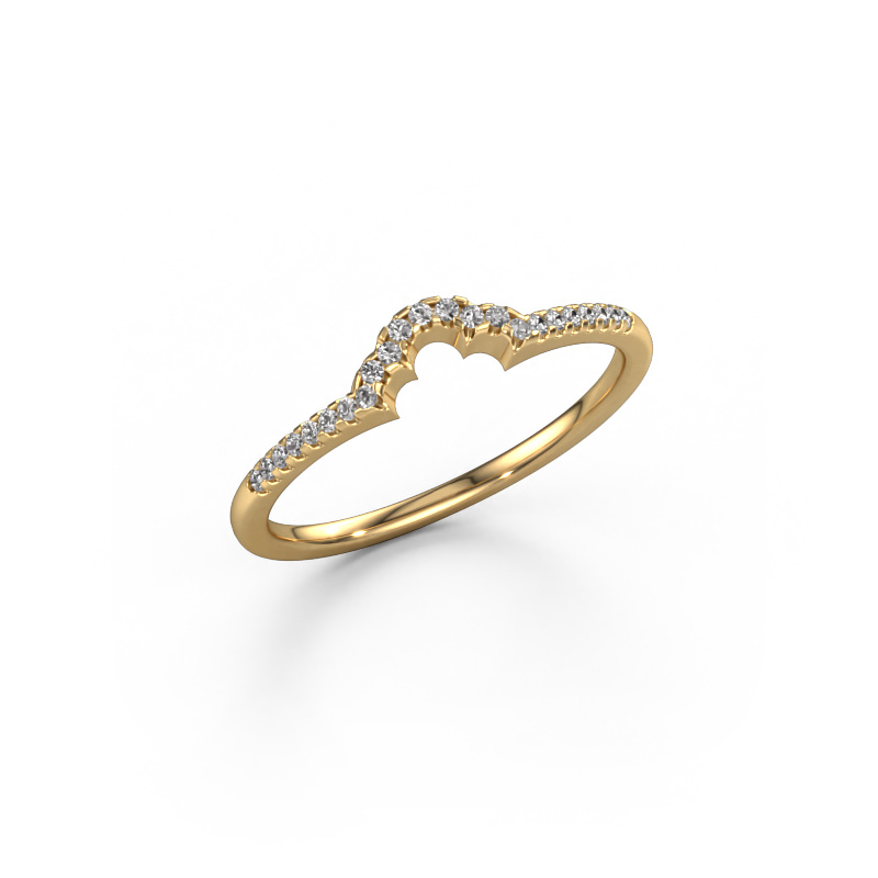 Image of Stackable ring SRH0499C10H21 585 gold Diamond 0.115 crt