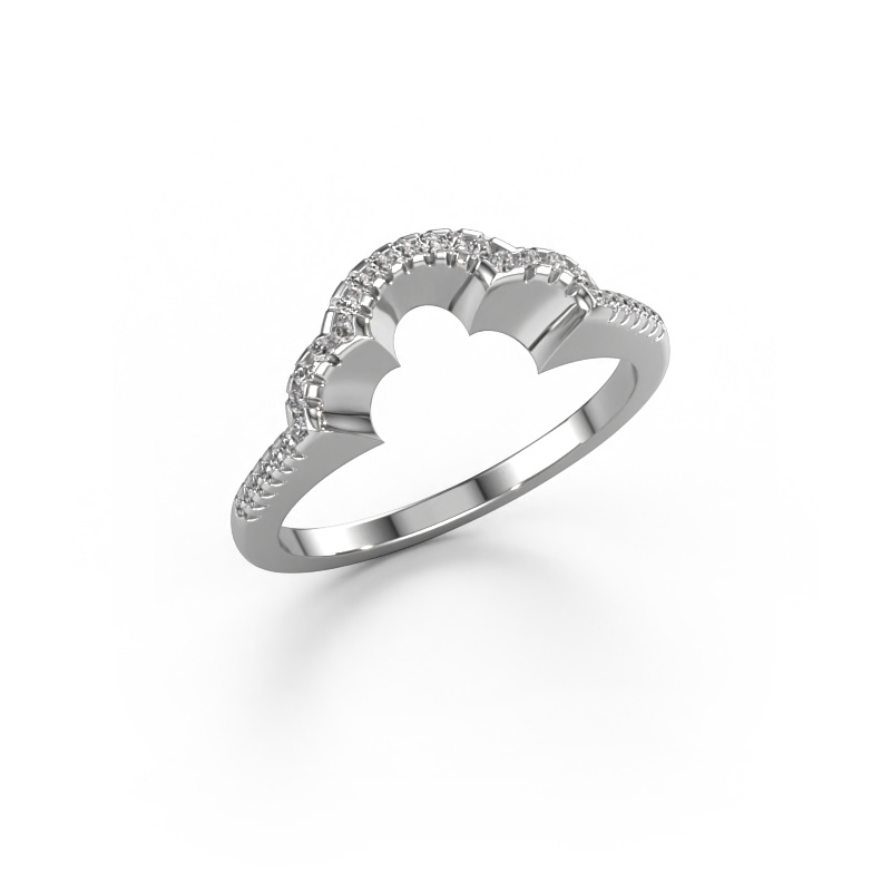 Afbeelding van Aanschuifring SRH0499C10H28 950 platina Diamant 0.145 crt