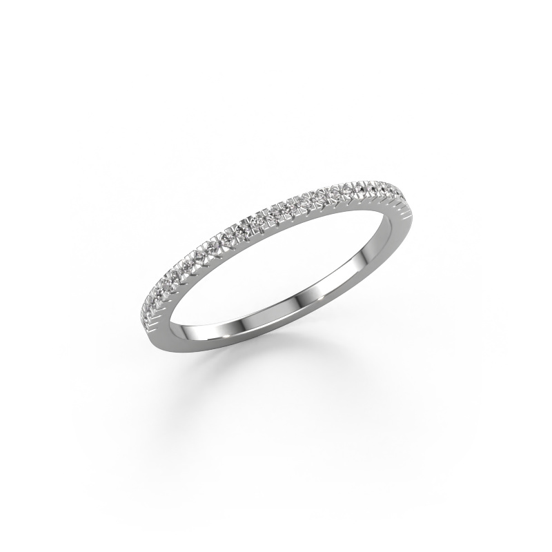 Image of Stackable ring SRH0539C10H2 950 platinum Lab grown diamond 0.135 crt