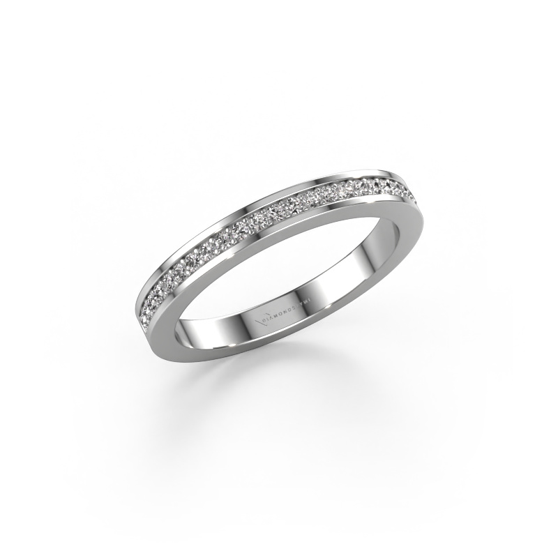 Image of Stackable ring SRH0539C20H4 950 platinum Lab grown diamond 0.173 crt