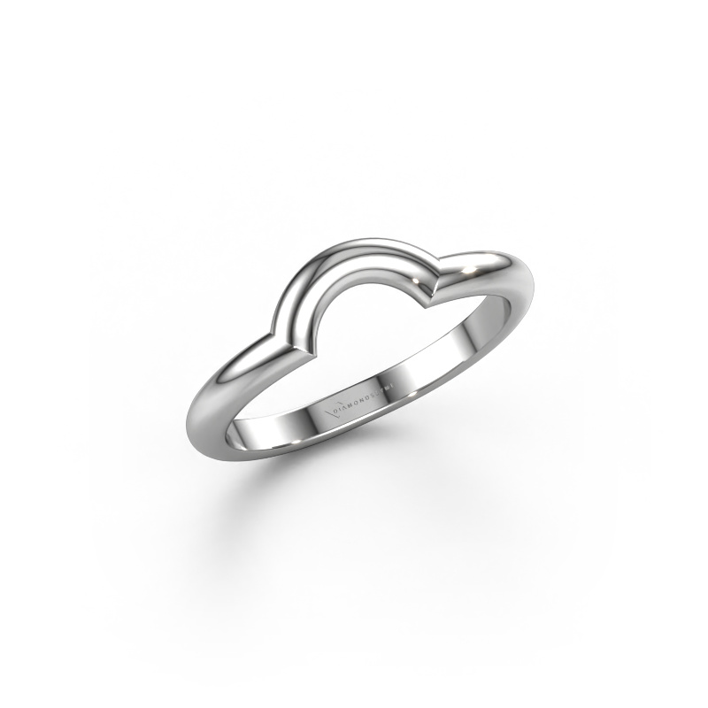 Image of Stackable ring SRH0570C302 585 white gold
