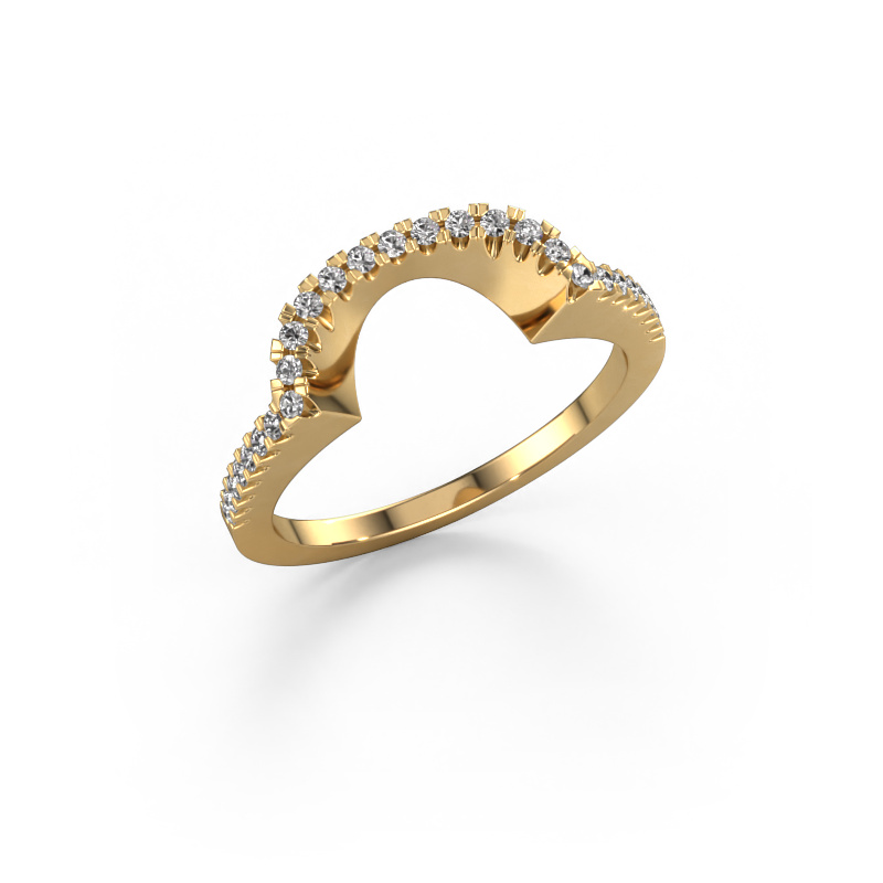 Image of Stackable ring SRH0588C10H4 585 gold Diamond 0.203 crt