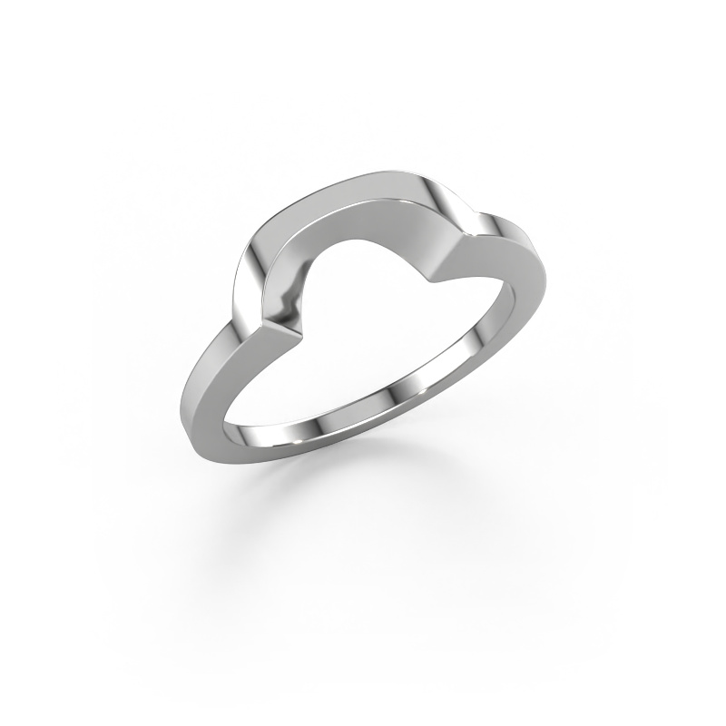 Image of Stackable ring SRH0589C304 585 white gold