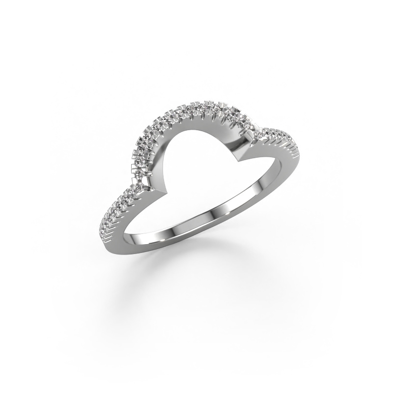 Bild von Vorsteckring SRH0630C10H2 585 Weißgold Diamant 0.165 crt