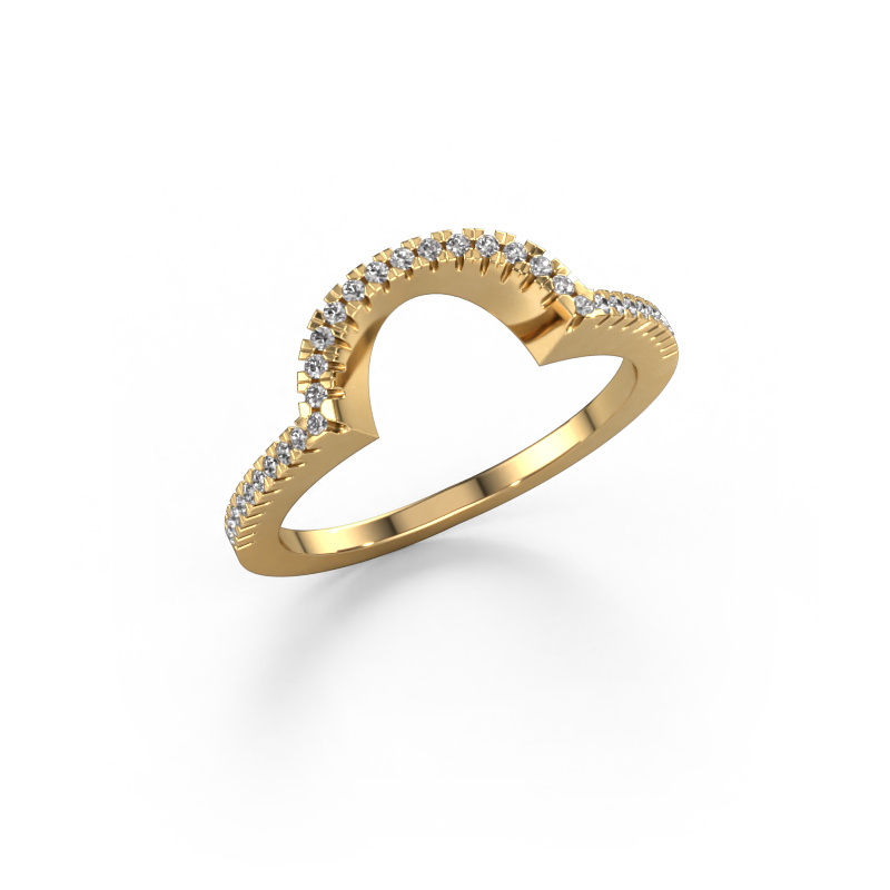 Image of Stackable ring SRH0630C10H2 585 gold Diamond 0.165 crt