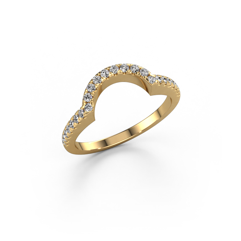 Image of Stackable ring SRH0636C10H6 585 gold Lab-grown diamond 0.288 crt