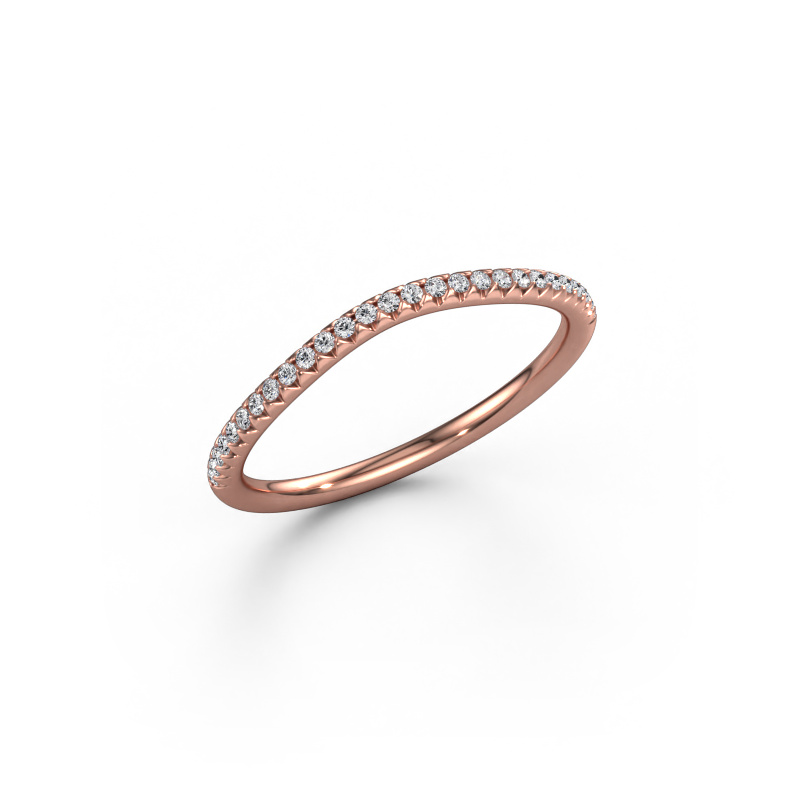 Image of Stackable ring SRH0842C10H2 585 rose gold Zirconia 1 mm