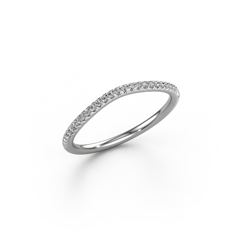 Image of Stackable ring SRH0842C10H2 585 white gold Diamond 0.135 crt