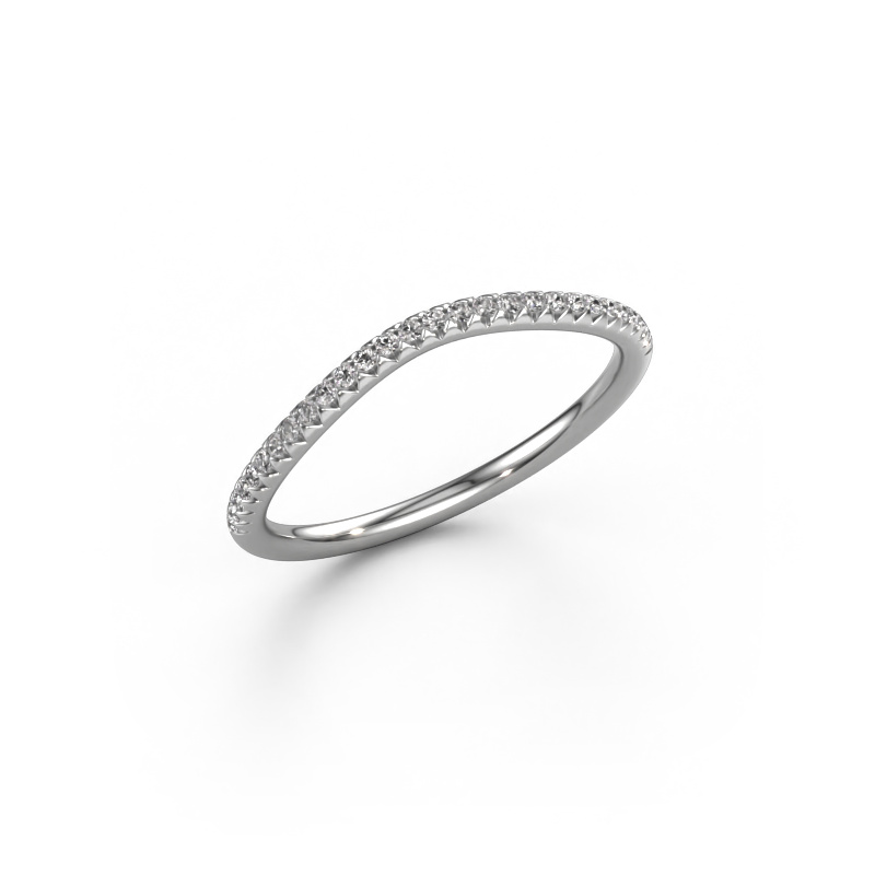 Image de Bague superposable SRH0842C10H3 585 or blanc Diamant 0.14 crt