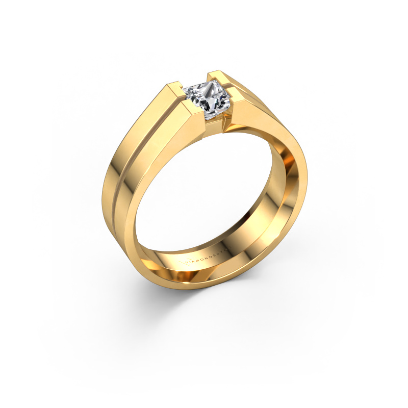 Image de Bague pour homme Stefan 585 or jaune Diamant 0.80 crt