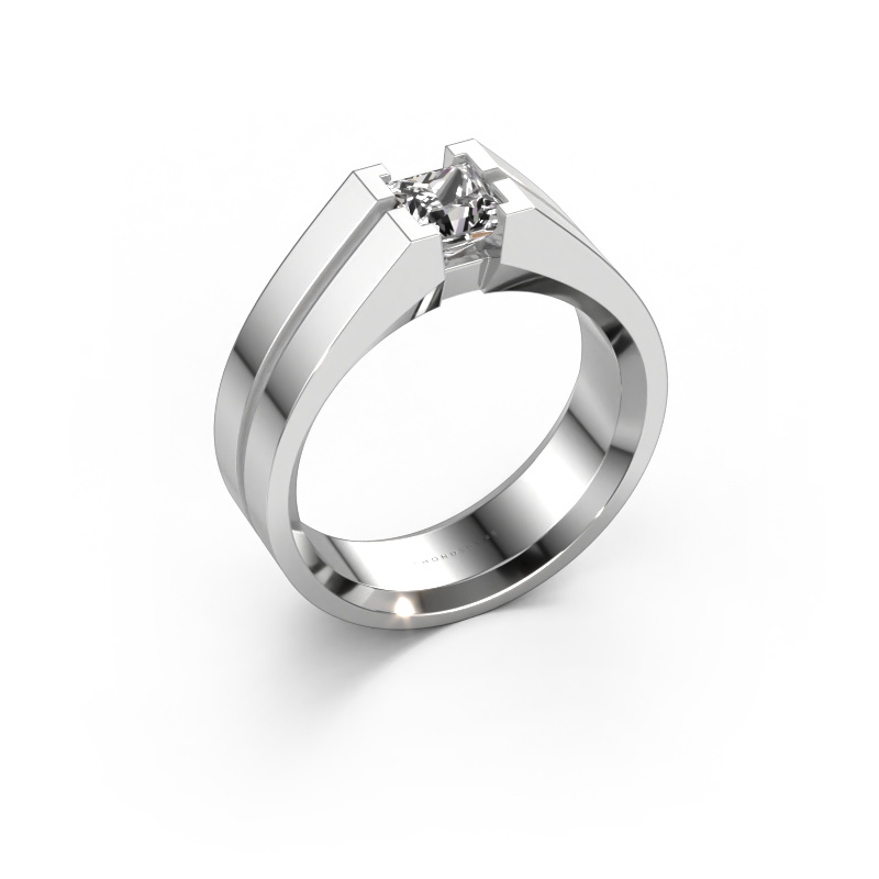 Image of Men's ring Stefan 585 white gold Diamond 1.00 crt