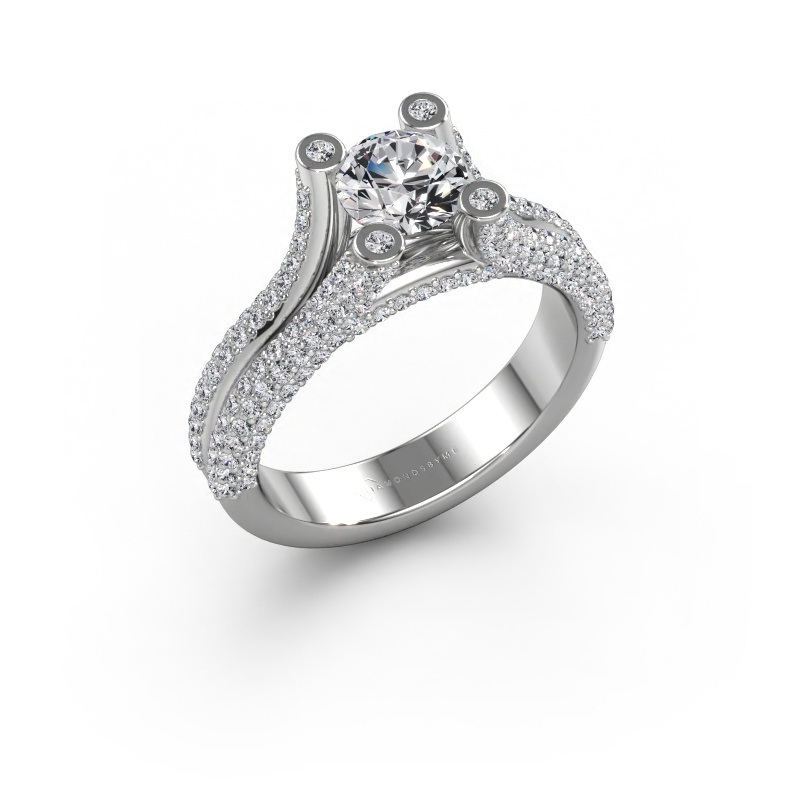Bild von Verlobungsring Stefanie 2 950 Platin Diamant 1.70 crt
