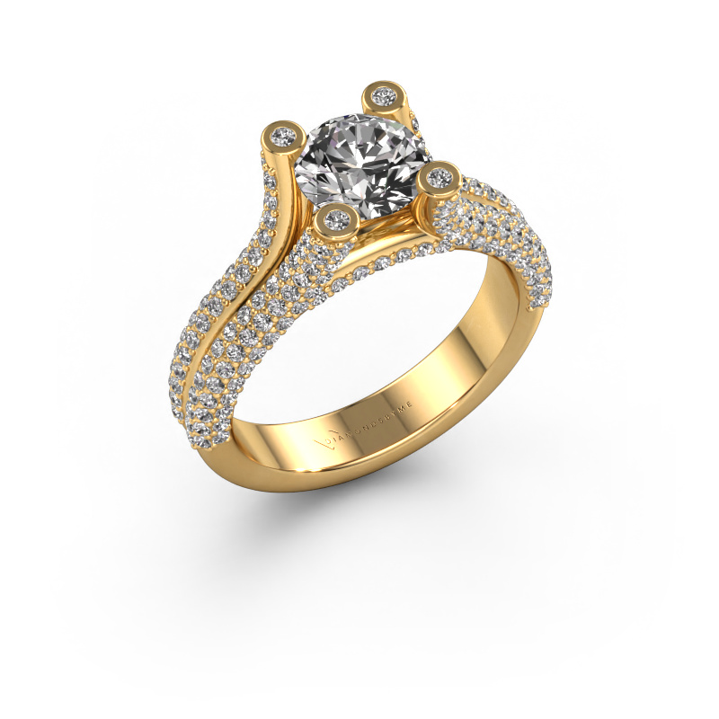 Image of Engagement ring Stefanie 2 585 gold Diamond 2.00 crt