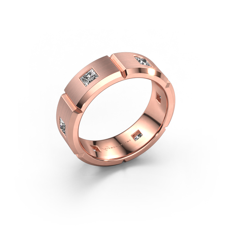 Afbeelding van Heren ring Steve 585 rosé goud Lab-grown diamant 1.02 crt