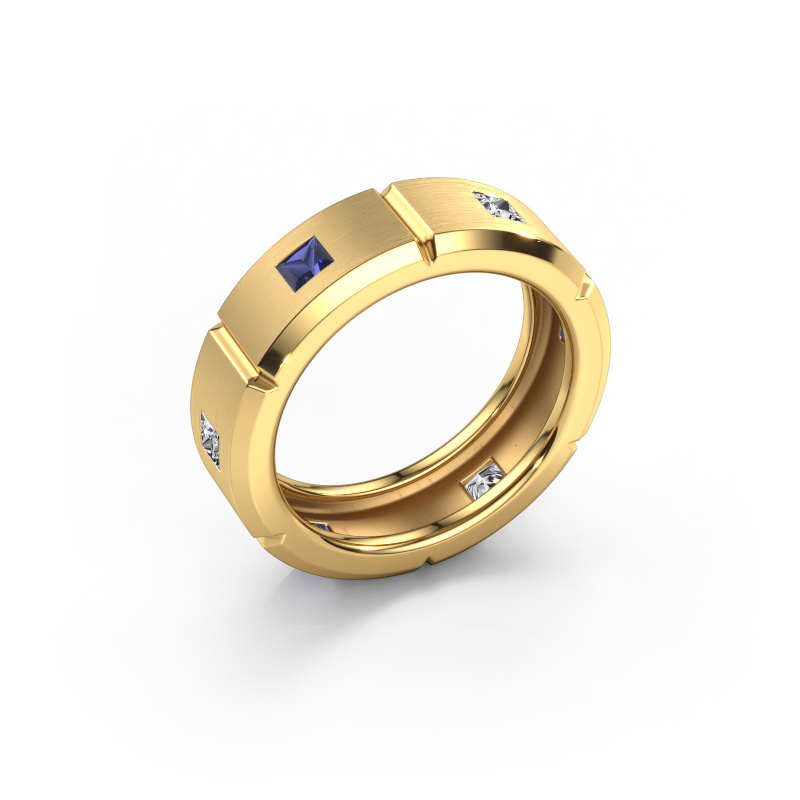 Bild von Herrenring Steve light 585 Gold Saphir 3 mm