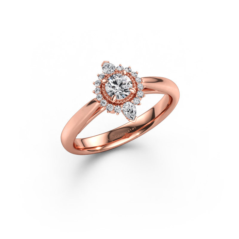 Immagine di Anello di fidanzamento Susan 585 oro rosa Diamante 0.594 crt