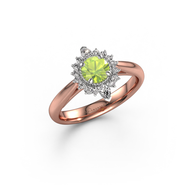 Bild von Verlobungsring Susan 585 Roségold Peridot 5 mm