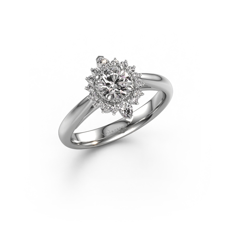 Image of Engagement ring Susan 950 platinum Zirconia 5 mm