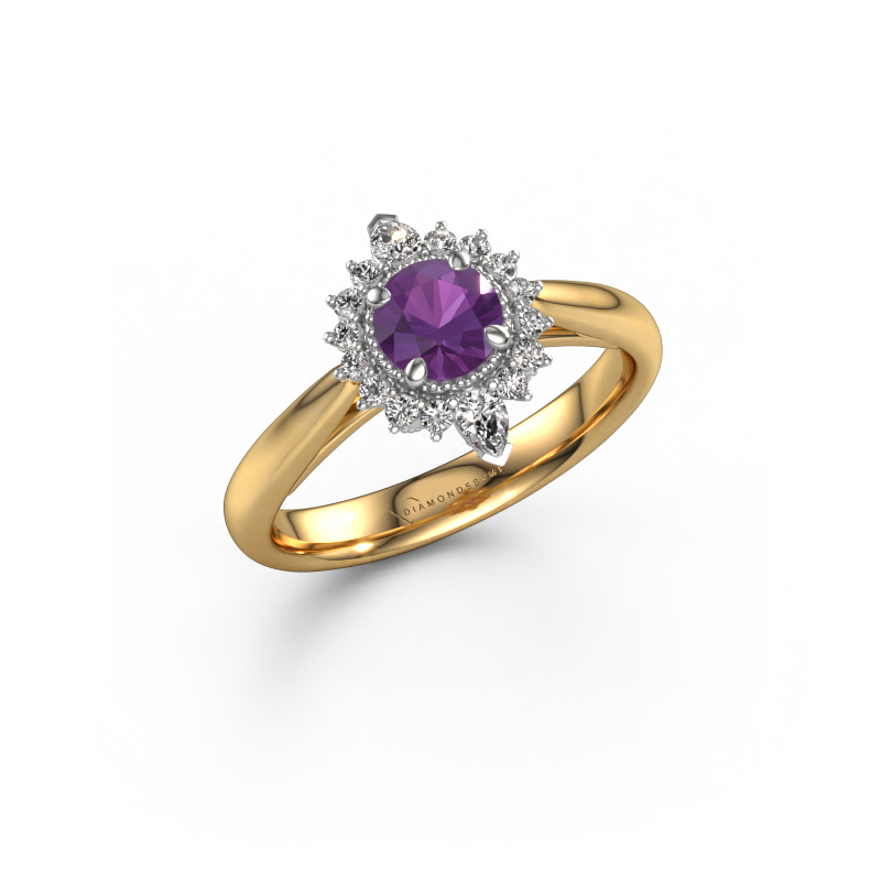 Bild von Verlobungsring Susan 585 Gold Amethyst 5 mm
