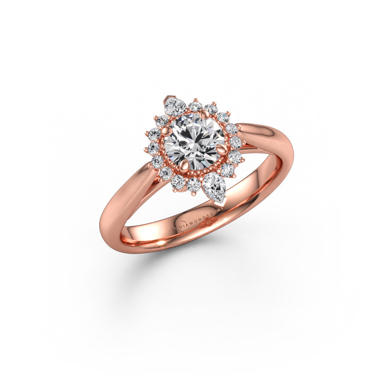 Bild av Förlovningsring Susan 585 roséguld Labbodlad diamant 0.985 crt