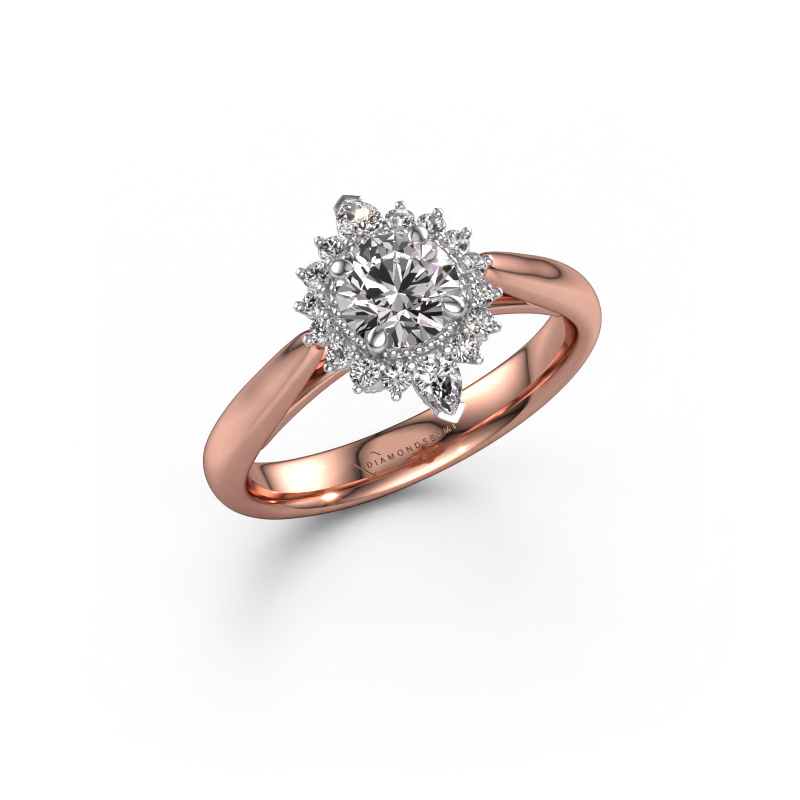 Bild von Verlobungsring Susan 585 Roségold Diamant 0.985 crt