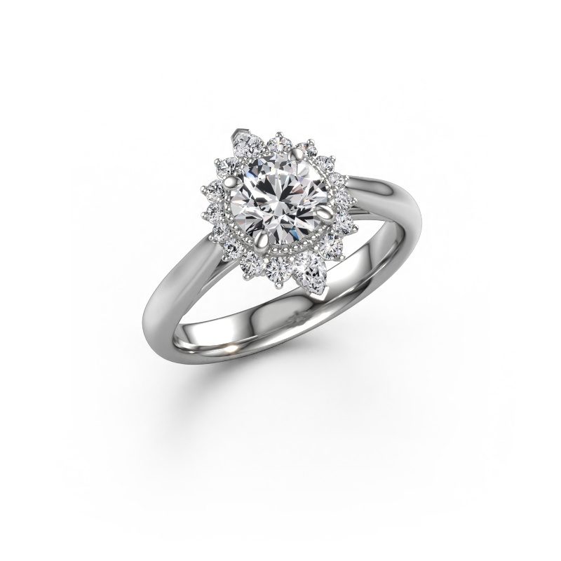 Bild von Verlobungsring Susan 585 Weißgold Diamant 1.147 crt