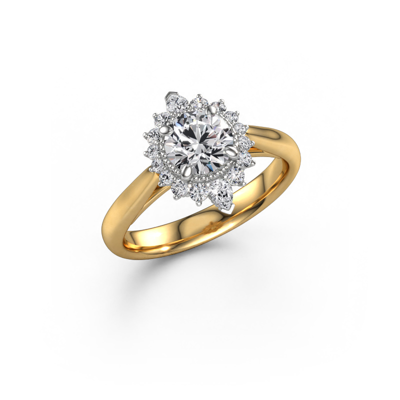 Image of Engagement ring Susan 585 gold Diamond 1.147 crt