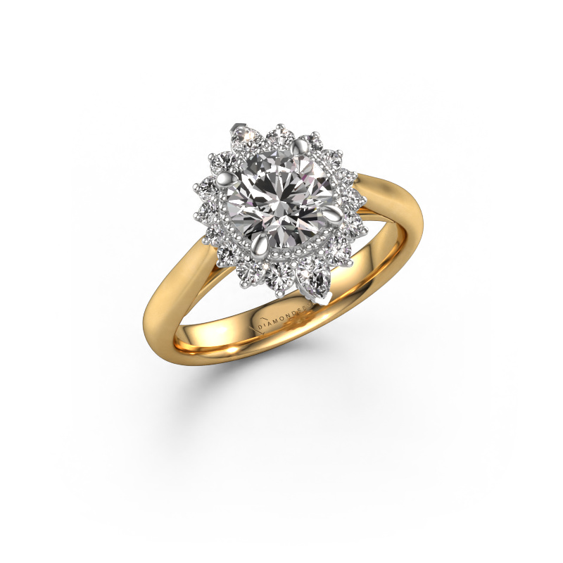 Image of Engagement ring Susan 585 gold Diamond 1.52 crt