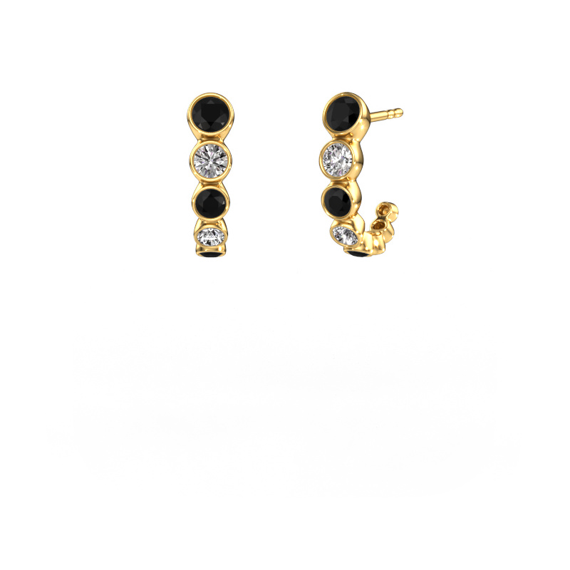 Bild von Ohrsteckers Suzie 585 Gold Schwarz Diamant 1.392 crt