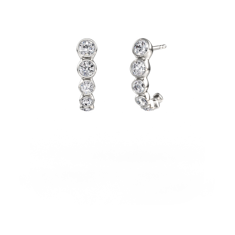 Bild von Ohrsteckers Suzie 585 Weißgold Diamant 1.560 crt