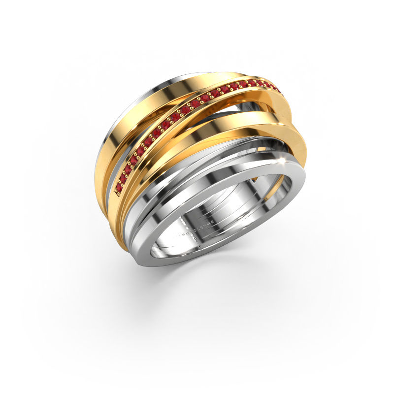 Image of Ring Swinda 585 white gold Ruby 1 mm