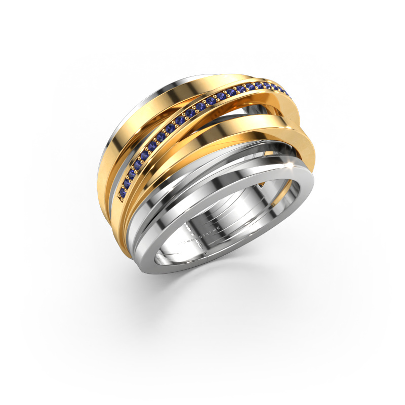 Image of Ring Swinda 585 white gold Sapphire 1 mm