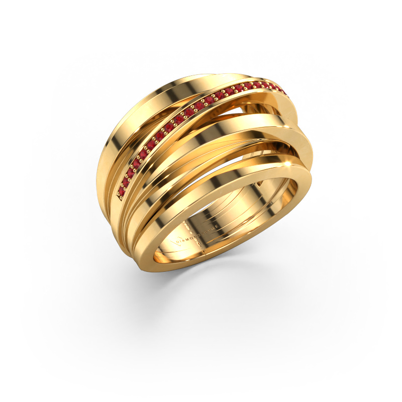 Image of Ring Swinda 585 gold Ruby 1 mm