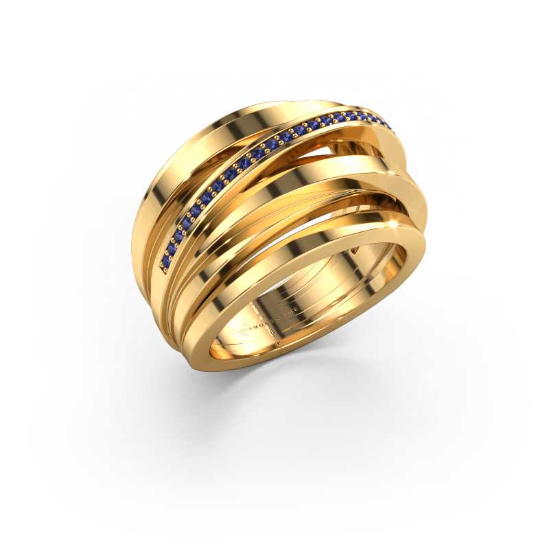 Bild von Ring Swinda 585 Gold Saphir 1 mm
