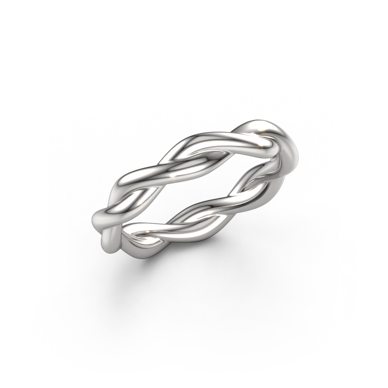 Image of Stackable ring Swing 585 white gold