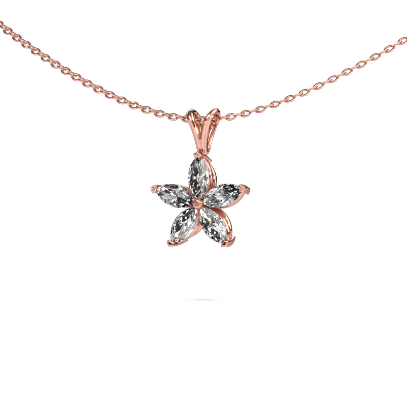 Bild von Anhänger Sylvana 585 Roségold Diamant 0.70 crt