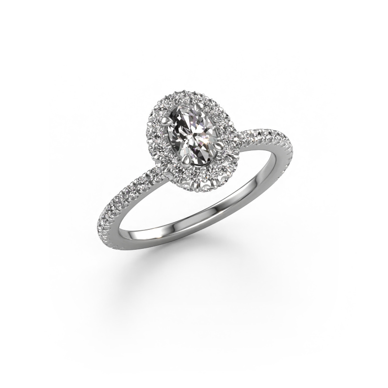 Image of Engagement ring Talitha OVL 950 platinum Diamond 1.044 crt