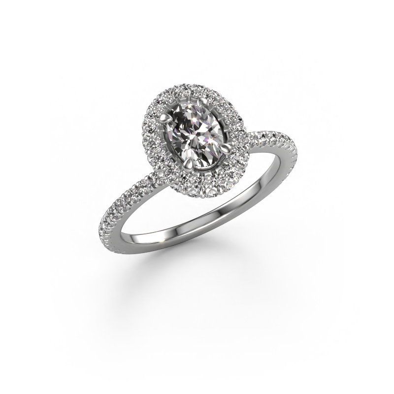 Bild von Verlobungsring Talitha OVL 585 Weißgold Diamant 1.344 crt