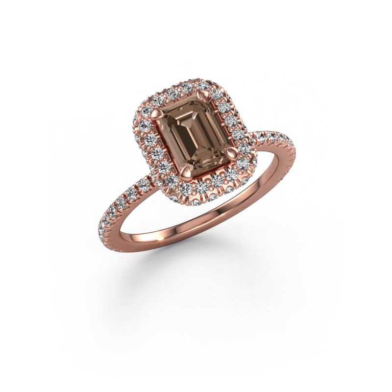 Image de Bague de fiançailles Talitha EME 585 or rose Diamant brun 1.888 crt