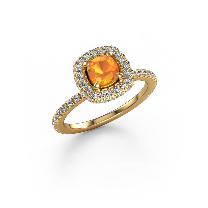 Image de Bague de fiançailles Talitha CUS 585 or jaune Citrine 5 mm