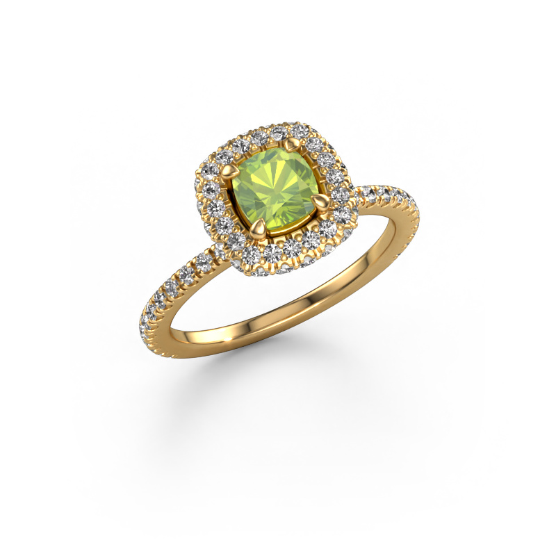 Image de Bague de fiançailles Talitha CUS 585 or jaune Péridot 5 mm