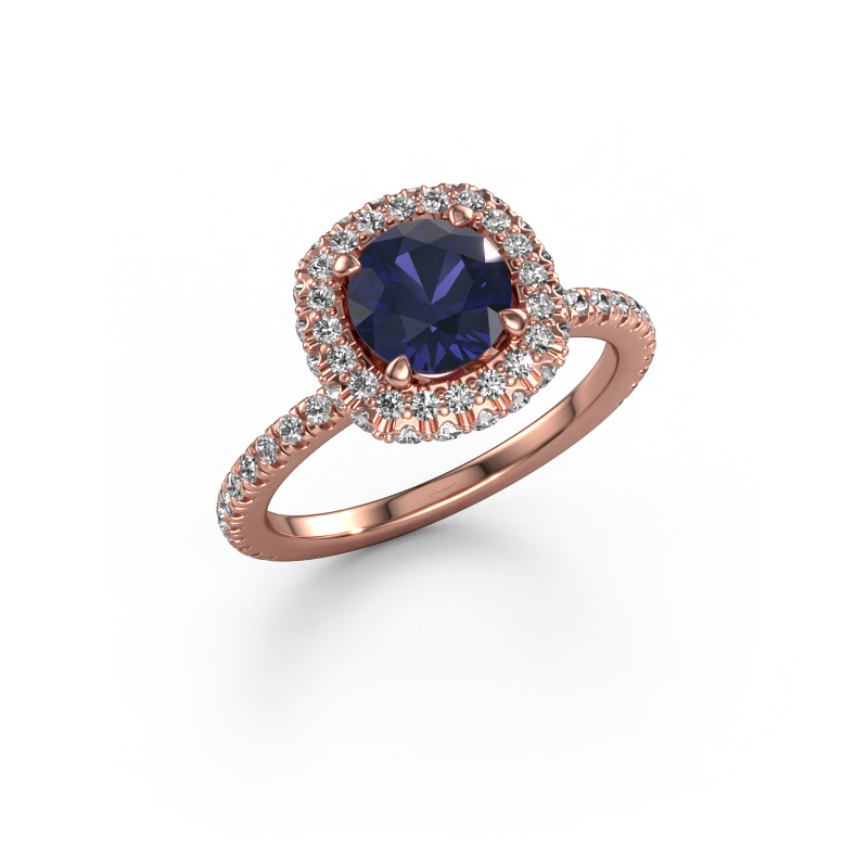 Image of Engagement ring Talitha RND 585 rose gold Sapphire 6.5 mm