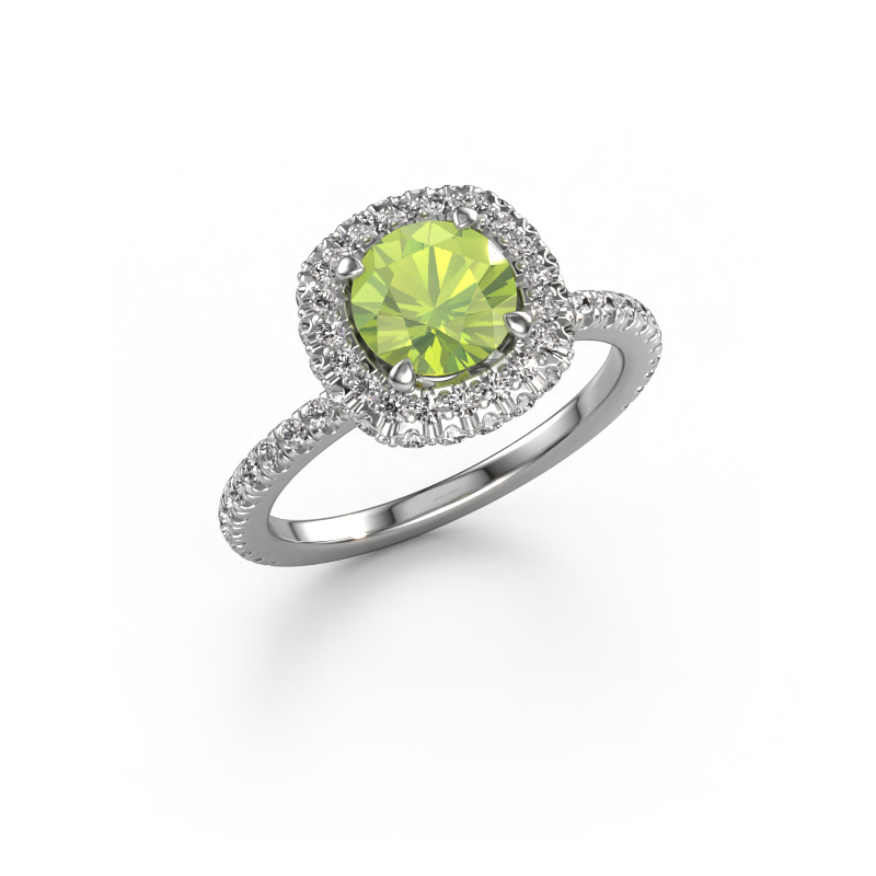 Bild von Verlobungsring Talitha RND 950 Platin Peridot 6.5 mm