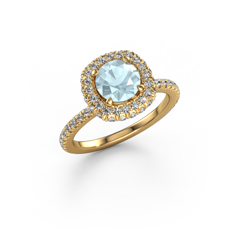 Image of Engagement ring Talitha RND 585 gold Aquamarine 6.5 mm